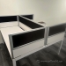Axis Straightline Double Sided Straight Desk w/ Side Panels